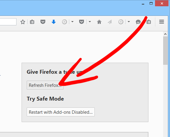 firefox-reset Remove Ainedspatch.club pop-up ads
