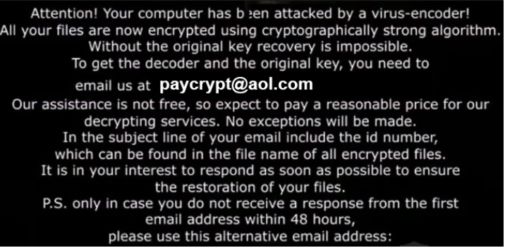 Paycrypt Virus