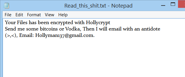 hollycrypt-ransomware- removal