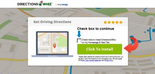 Directions Whiz Toolbar-