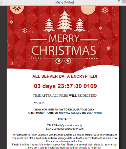 MerryChristmas ransomware-
