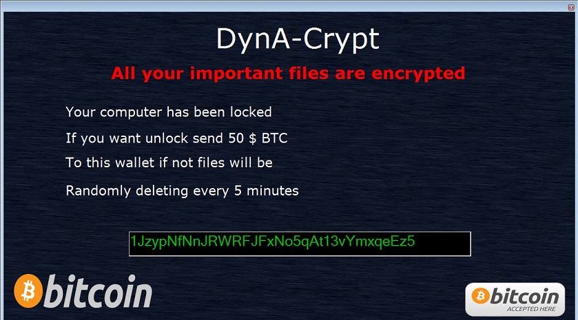 DynA-Crypt ransomware-