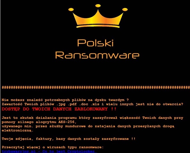 Polski ransomware-