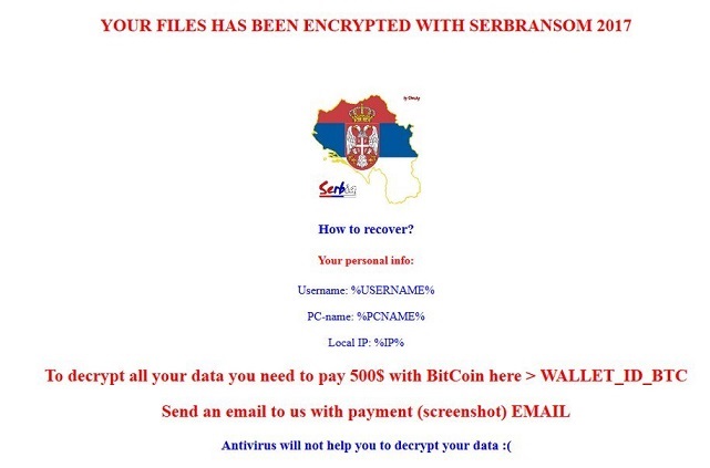 SerbRansom virus-removal