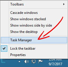 task-manager-open Delete Tail Finder Browser virus