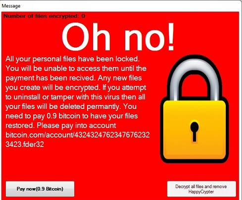 HappyCrypter Ransomware-removal